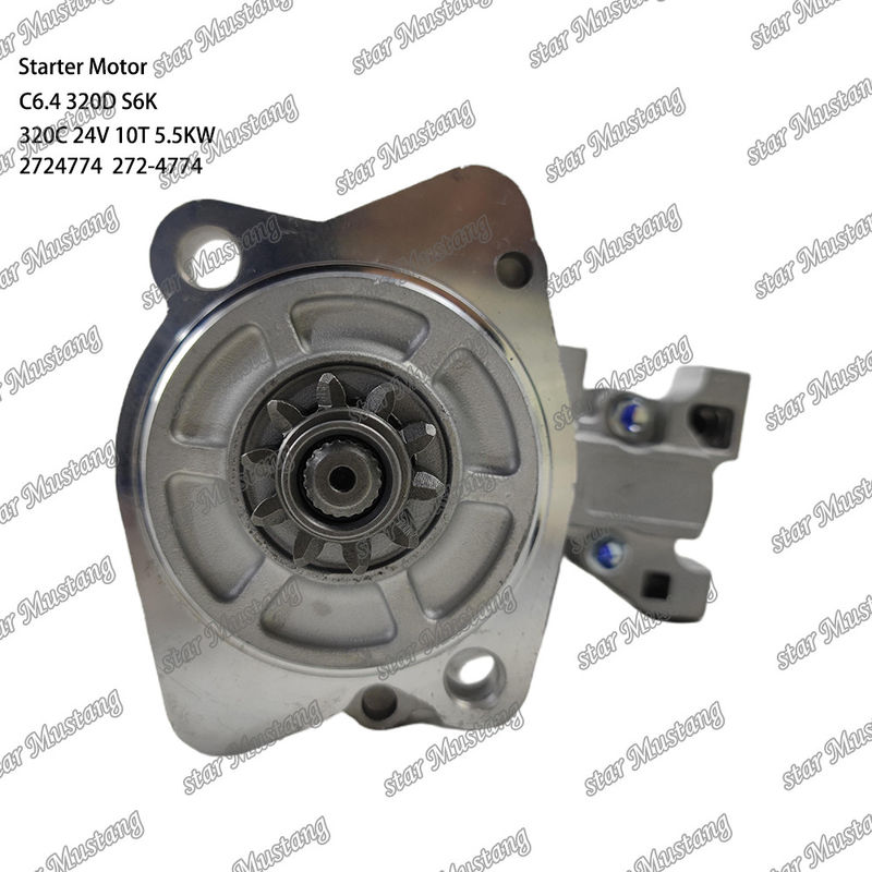 Motor Starter Motoru C6.4 320D S6K 320C 24V 10T 5.5KW 2724774 272-4774 Caterpillar Motor yedek parçaları için
