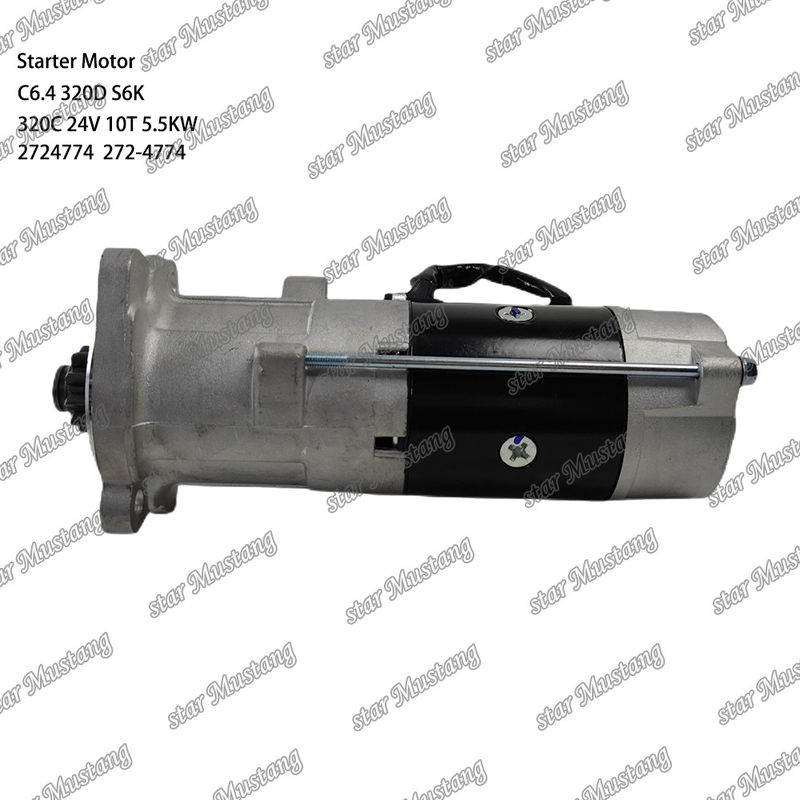 Motor Starter Motoru C6.4 320D S6K 320C 24V 10T 5.5KW 2724774 272-4774 Caterpillar Motor yedek parçaları için