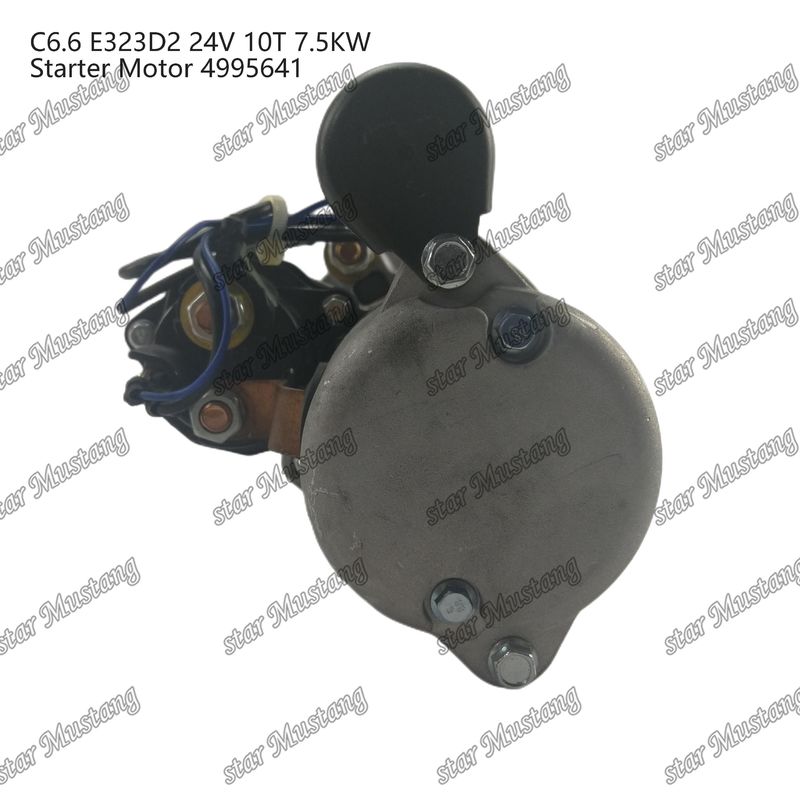 Motor Starter Motoru C6.6 E323D2 24V 10T 7.5KW 4995641 Caterpillar Motor yedek parçaları için