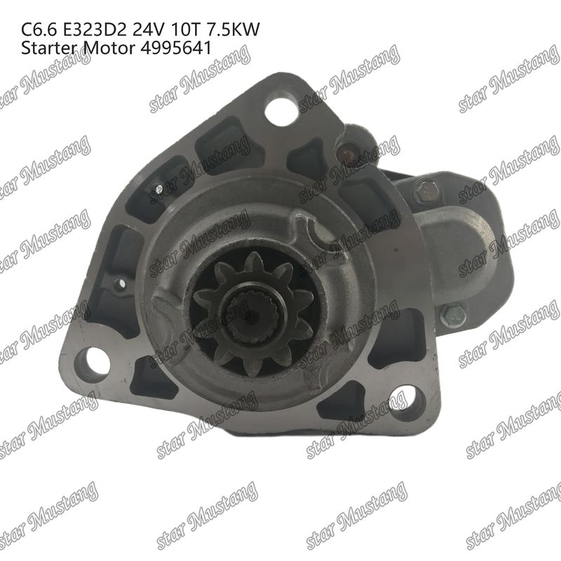 Motor Starter Motoru C6.6 E323D2 24V 10T 7.5KW 4995641 Caterpillar Motor yedek parçaları için