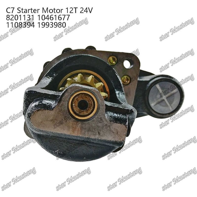 Motor Starter Motor C7 12T 24V 8201131 10461677 1108394 1993980 Caterpillar Motor yedek parçaları için