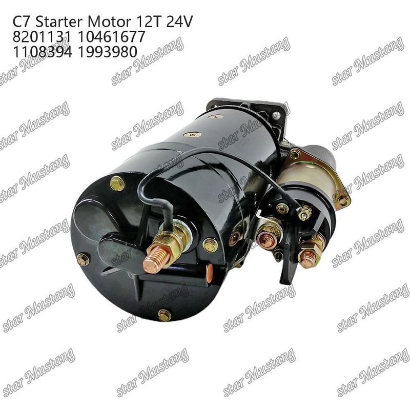 Motor Starter Motor C7 12T 24V 8201131 10461677 1108394 1993980 Caterpillar Motor yedek parçaları için