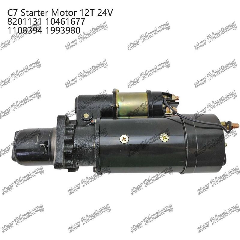 Motor Starter Motor C7 12T 24V 8201131 10461677 1108394 1993980 Caterpillar Motor yedek parçaları için