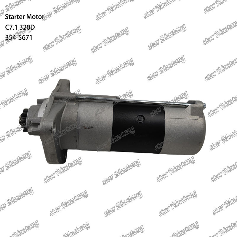 Motor Starter Motoru C7.1 320D 24V 10T 7.5KW 354-5671 Caterpillar Motor yedek parçaları için