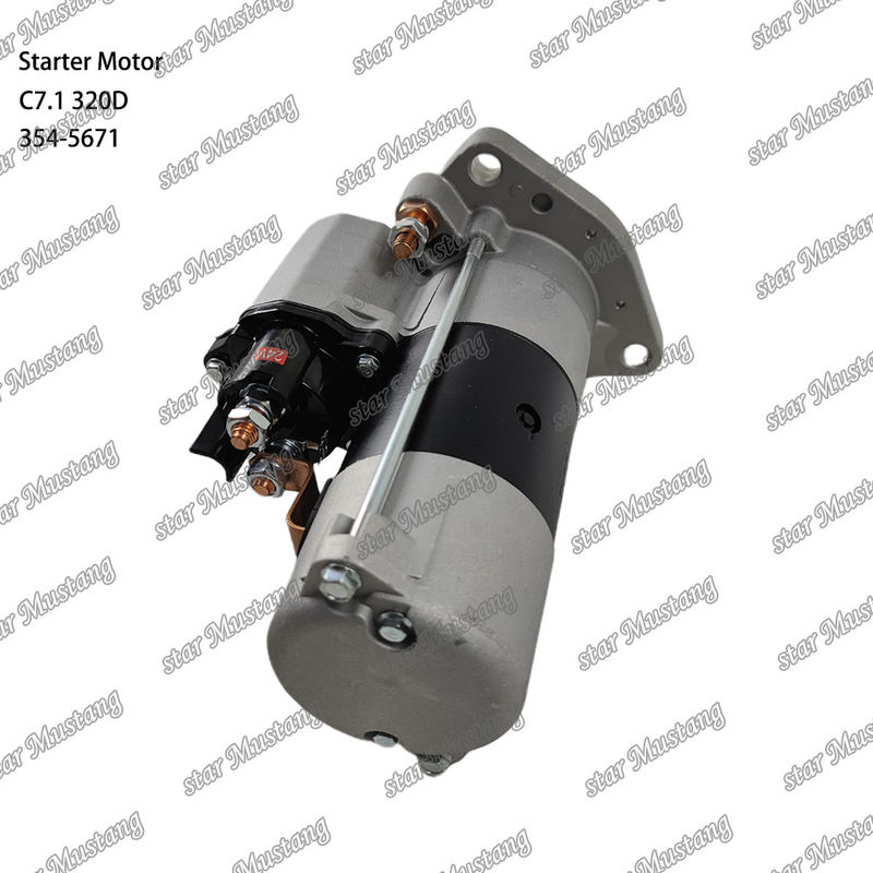 Motor Starter Motoru C7.1 320D 24V 10T 7.5KW 354-5671 Caterpillar Motor yedek parçaları için
