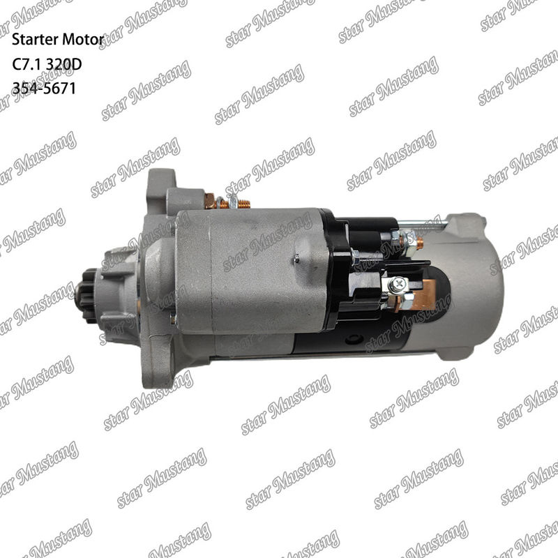 Motor Starter Motoru C7.1 320D 24V 10T 7.5KW 354-5671 Caterpillar Motor yedek parçaları için