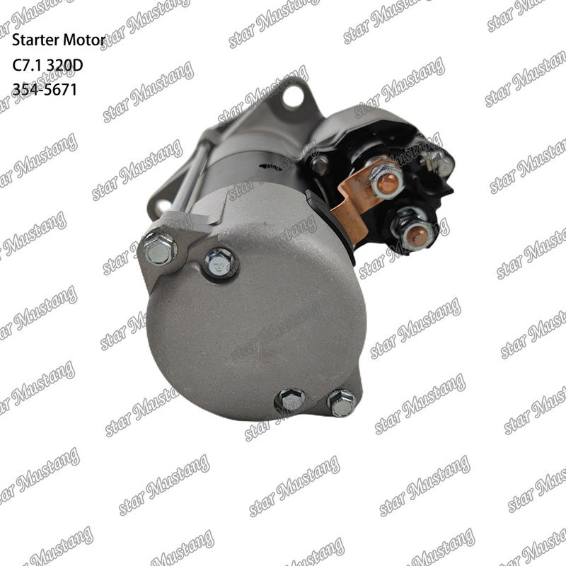 Motor Starter Motoru C7.1 320D 24V 10T 7.5KW 354-5671 Caterpillar Motor yedek parçaları için