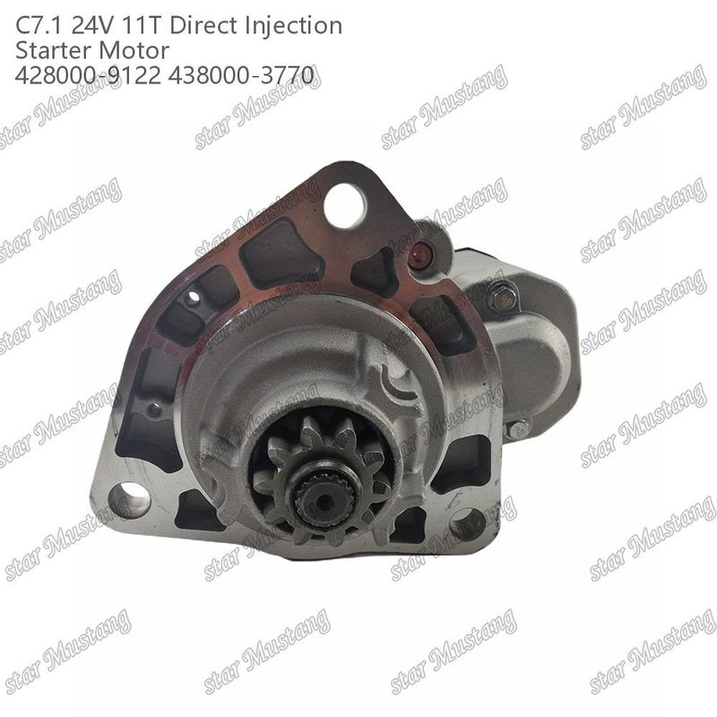 Motor Starter Motor C7.1 DI Tip 24V 11T 428000-9122 438000-3770 Caterpillar Motor yedek parçaları için