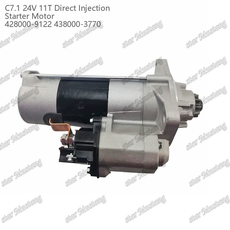Motor Starter Motor C7.1 DI Tip 24V 11T 428000-9122 438000-3770 Caterpillar Motor yedek parçaları için