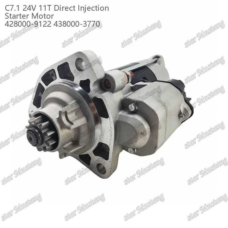 Motor Starter Motor C7.1 DI Tip 24V 11T 428000-9122 438000-3770 Caterpillar Motor yedek parçaları için