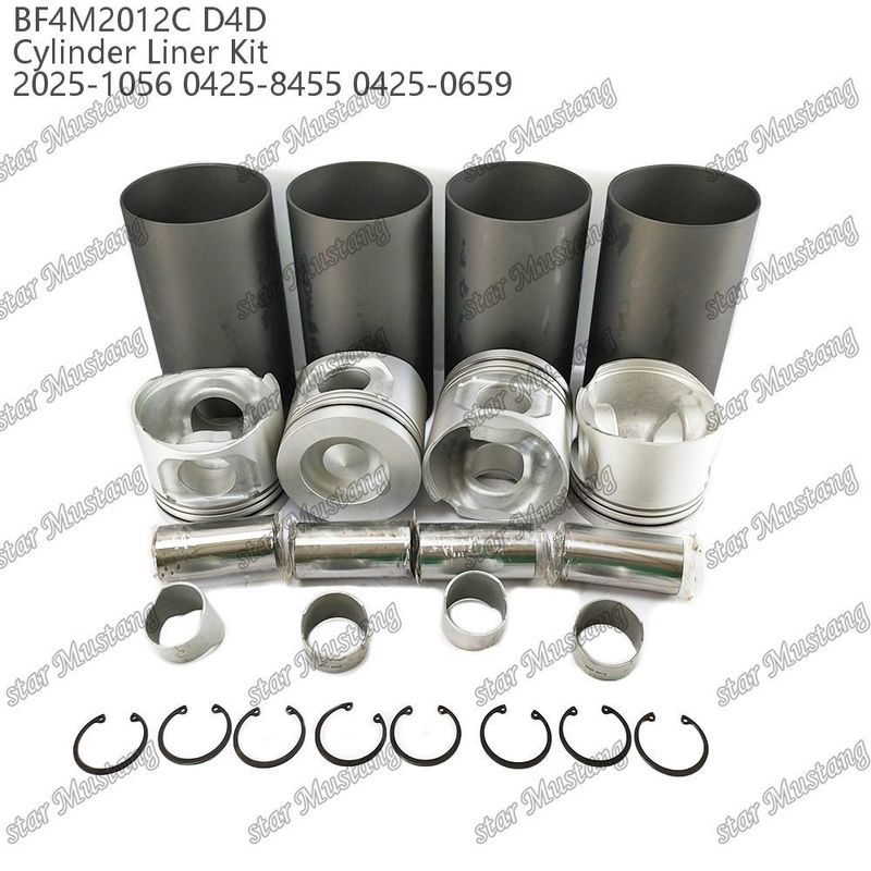 BF4M2012C D4D 2025-1056 0425-8455 0425-0659 Ağır araçlar için motor piston seti