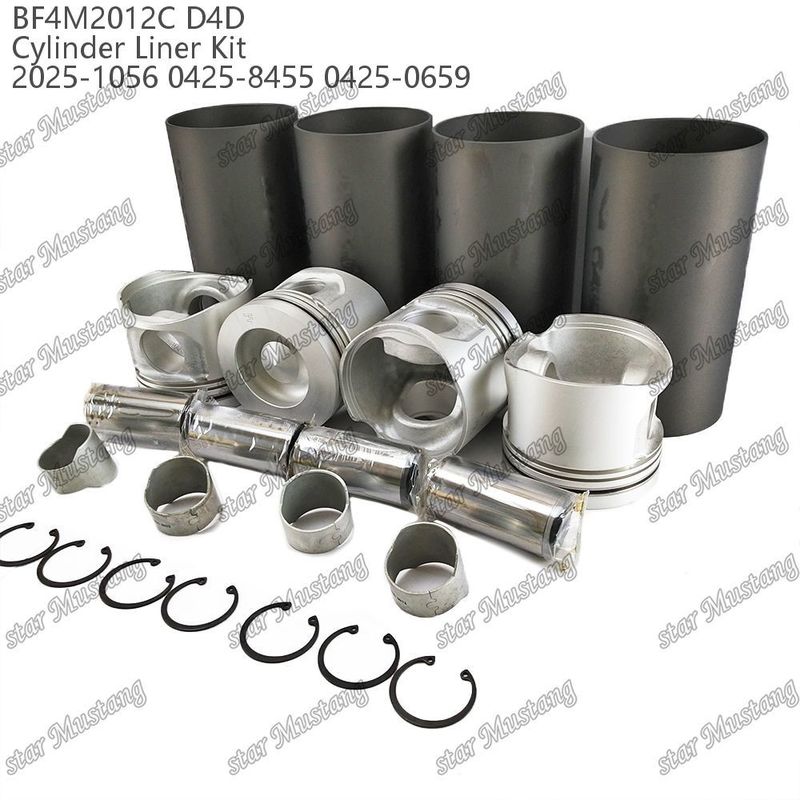 BF4M2012C D4D 2025-1056 0425-8455 0425-0659 Ağır araçlar için motor piston seti