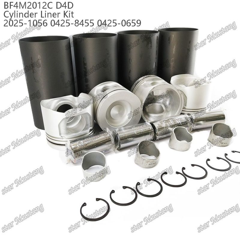 BF4M2012C D4D 2025-1056 0425-8455 0425-0659 Ağır araçlar için motor piston seti