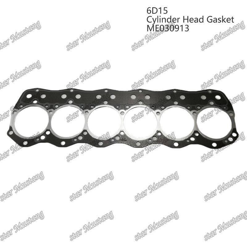 6D15 Silindir başı gazket ME030913 Mitsubishi motoru için eski tip yuvarlak delik