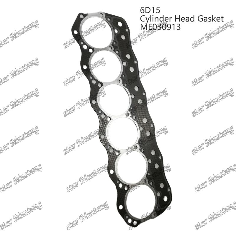 6D15 Silindir başı gazket ME030913 Mitsubishi motoru için eski tip yuvarlak delik
