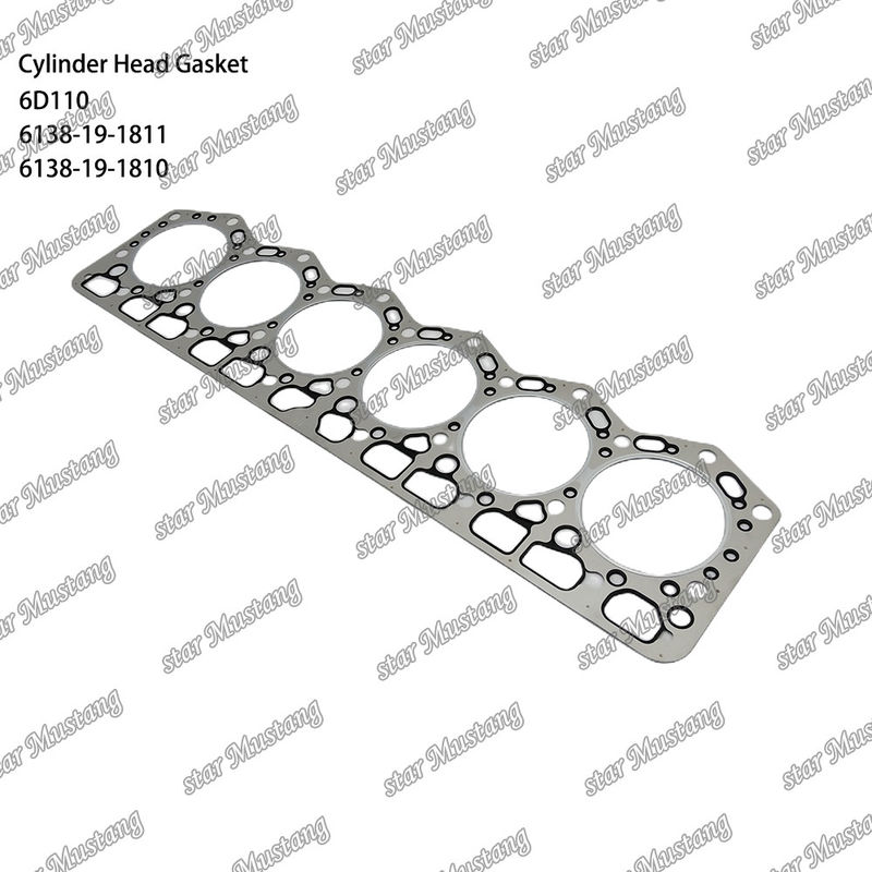 6D110 6138-19-1811 6138-19-1810 KUMATSU motor yedek parçaları için silindir gazket