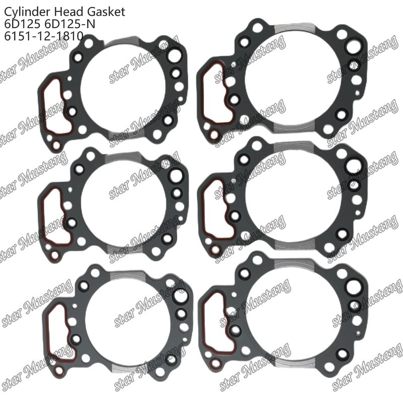 KUMATSU motor yedek parçaları için silindir gazket 6D125 6D125-N 6151-12-1810