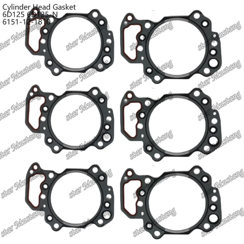KUMATSU motor yedek parçaları için silindir gazket 6D125 6D125-N 6151-12-1810
