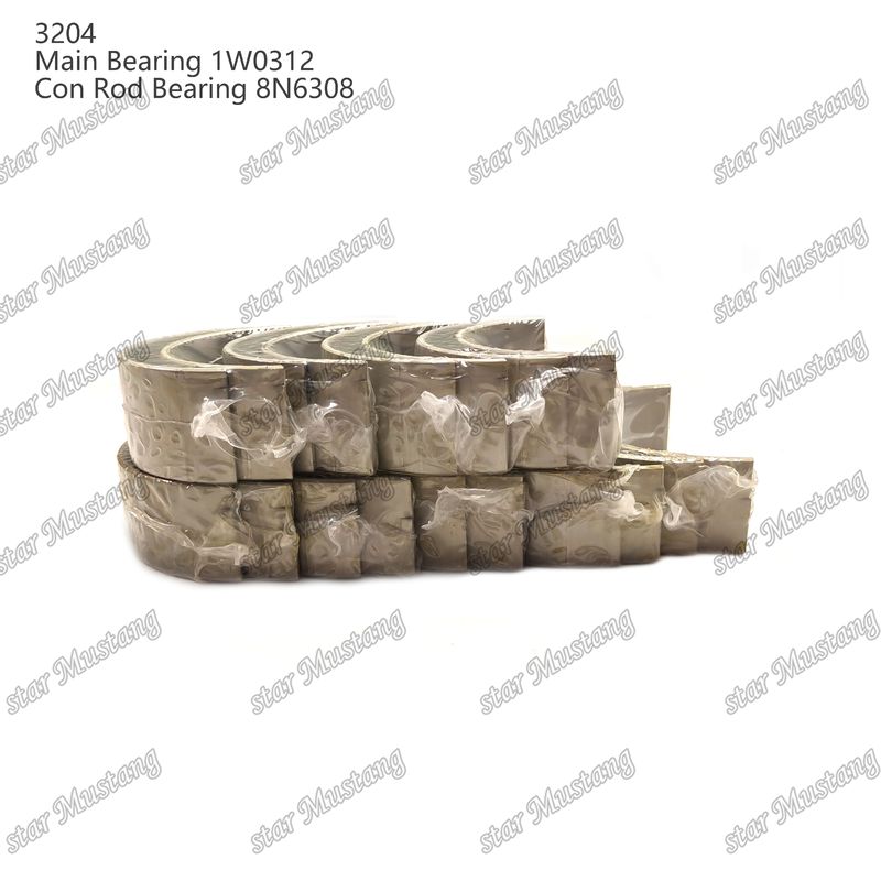 Caterpillar Motor yedek parçaları için ana rulman ve kon rod rulman 3204 0.25 1W1661 STD 1W0312 8N6308