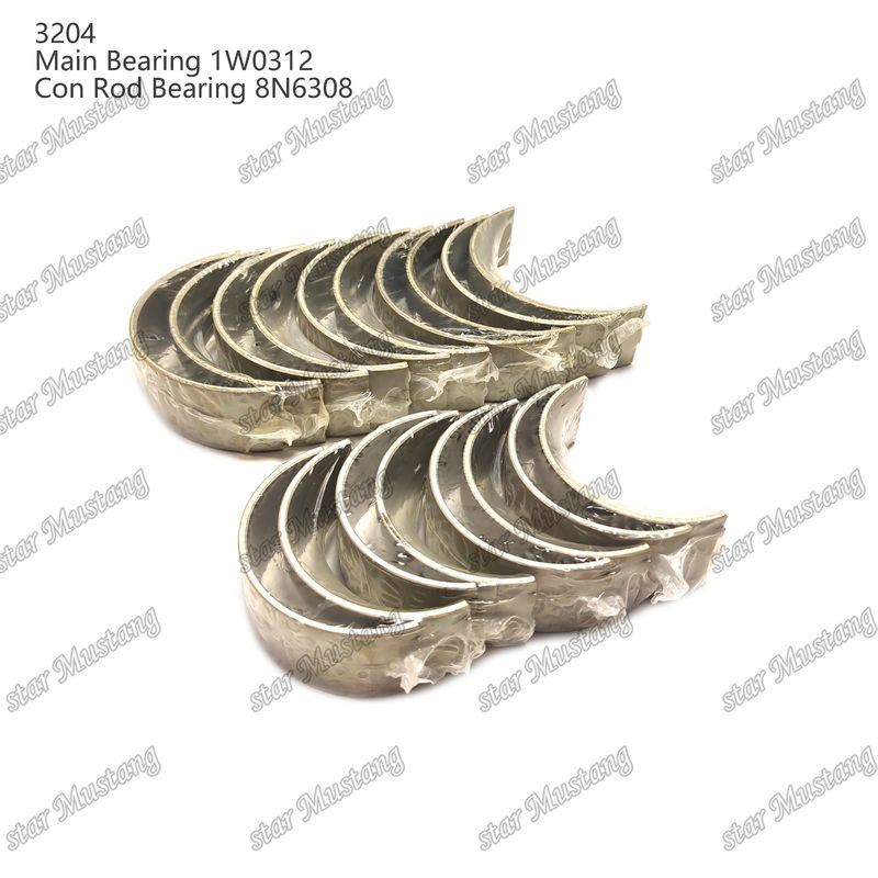 Caterpillar Motor yedek parçaları için ana rulman ve kon rod rulman 3204 0.25 1W1661 STD 1W0312 8N6308