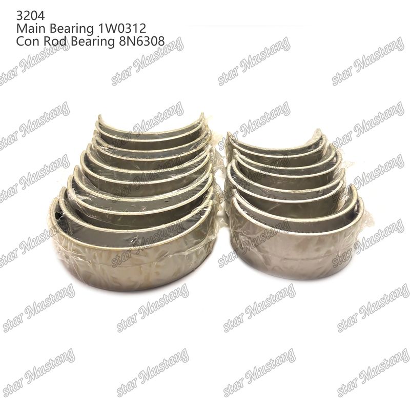 Caterpillar Motor yedek parçaları için ana rulman ve kon rod rulman 3204 0.25 1W1661 STD 1W0312 8N6308