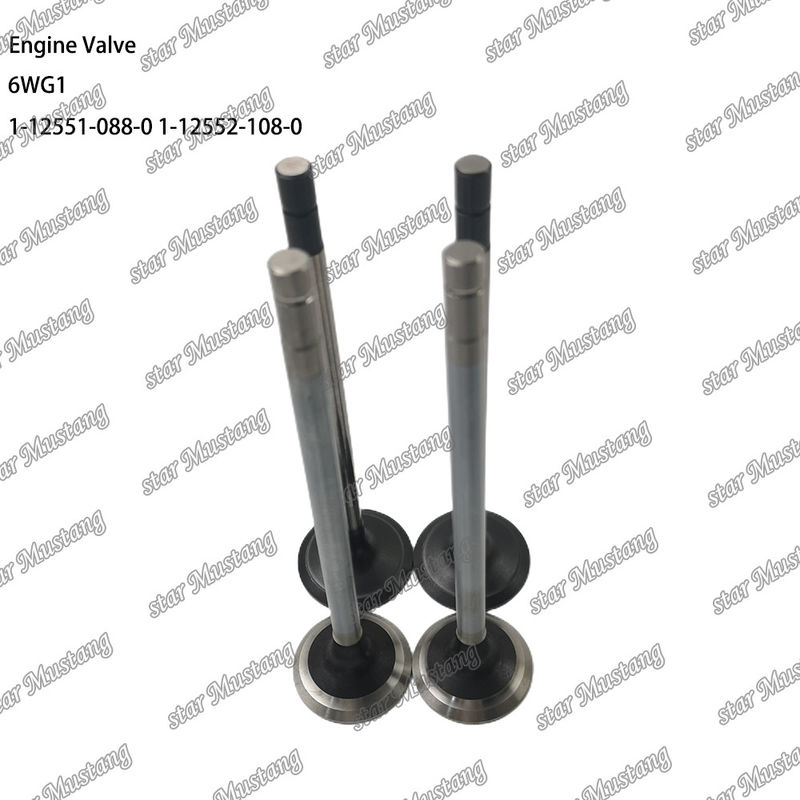 Valf 6WG1 IN 1-12551-088-0 EX 1-12552-108-0 Isuzu Motor yedek parçaları için uygundur