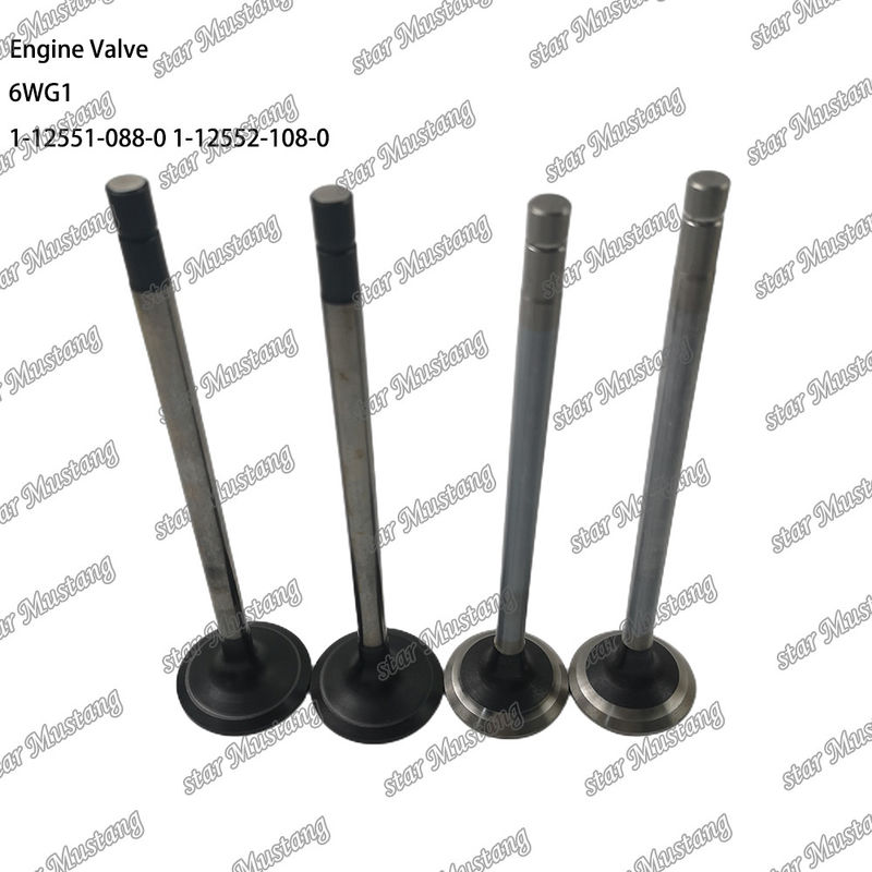 Valf 6WG1 IN 1-12551-088-0 EX 1-12552-108-0 Isuzu Motor yedek parçaları için uygundur