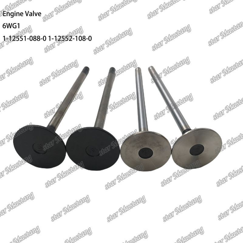 Valf 6WG1 IN 1-12551-088-0 EX 1-12552-108-0 Isuzu Motor yedek parçaları için uygundur