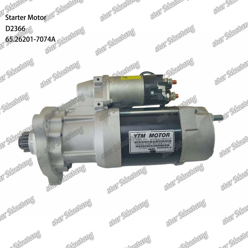 D2366 Motor Starter Motoru 39MT 24V 9.0KW 11T 65.26201-7074A DOOSAN DAEWOO Motor yedek parçaları için