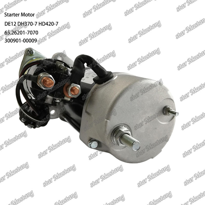 DE12 DH370-7 HD420-7 Motor Starter Motoru 24V 11T 9KW 65.26201-7070 300901-00009 DOOSAN DAEWOO Motor yedek parçaları için