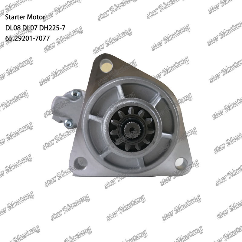 DL08 DL07 DH225-7 Motor Starter Motoru 24V 11T 5.5KW 65.29201-7077 DOOSAN DAEWOO Motor yedek parçaları için