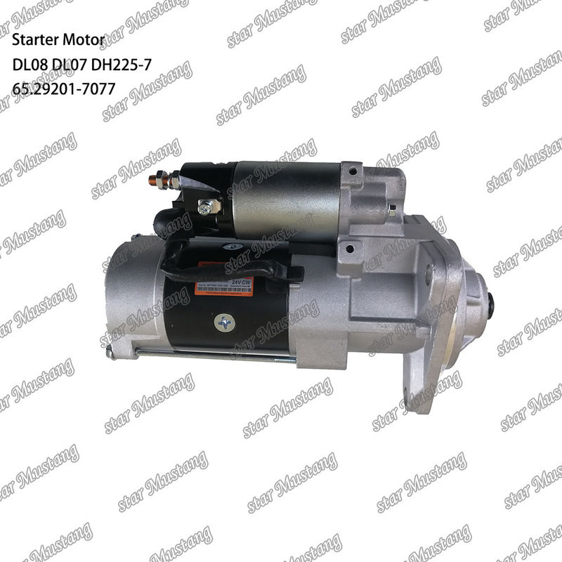 DL08 DL07 DH225-7 Motor Starter Motoru 24V 11T 5.5KW 65.29201-7077 DOOSAN DAEWOO Motor yedek parçaları için