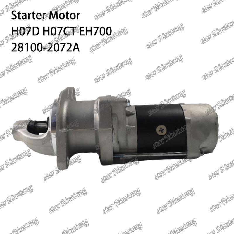 H07D H07CT EH700 EX220-5 Motor Starter Motoru 24V 11T 5.5KW 28100-2072A 28100-1443A 28100-2271 HINO Motor yedek parçaları için