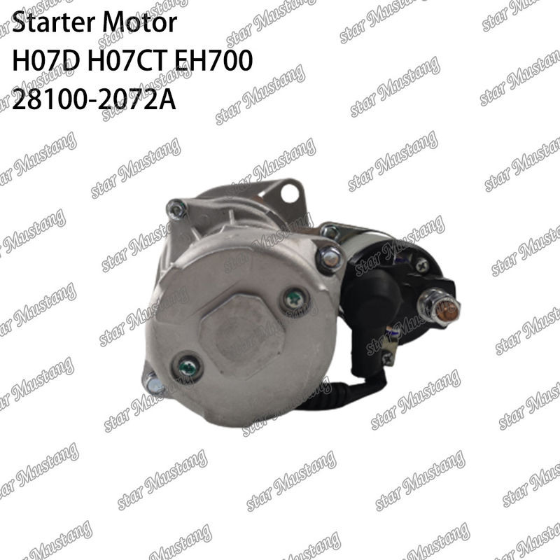 H07D H07CT EH700 EX220-5 Motor Starter Motoru 24V 11T 5.5KW 28100-2072A 28100-1443A 28100-2271 HINO Motor yedek parçaları için