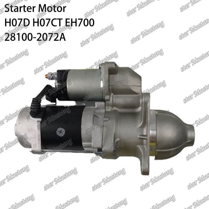 H07D H07CT EH700 EX220-5 Motor Starter Motoru 24V 11T 5.5KW 28100-2072A 28100-1443A 28100-2271 HINO Motor yedek parçaları için