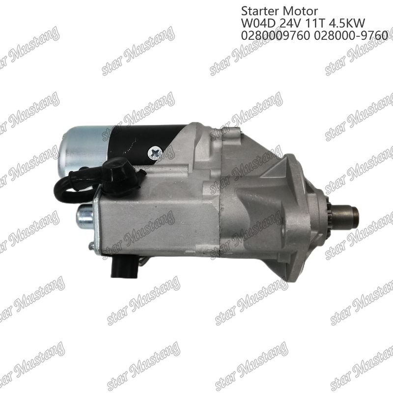 W04D Motor Starter Motoru 24V 11T 4.5KW 0280009760 028000-9760 HINO motor yedek parçaları için