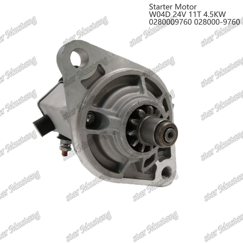 W04D Motor Starter Motoru 24V 11T 4.5KW 0280009760 028000-9760 HINO motor yedek parçaları için