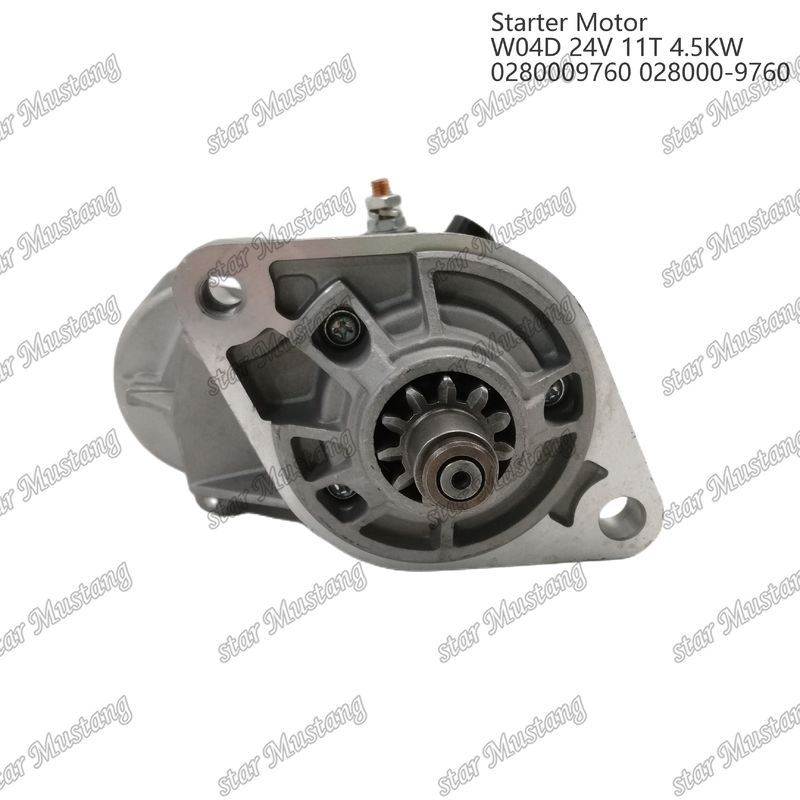 W04D Motor Starter Motoru 24V 11T 4.5KW 0280009760 028000-9760 HINO motor yedek parçaları için