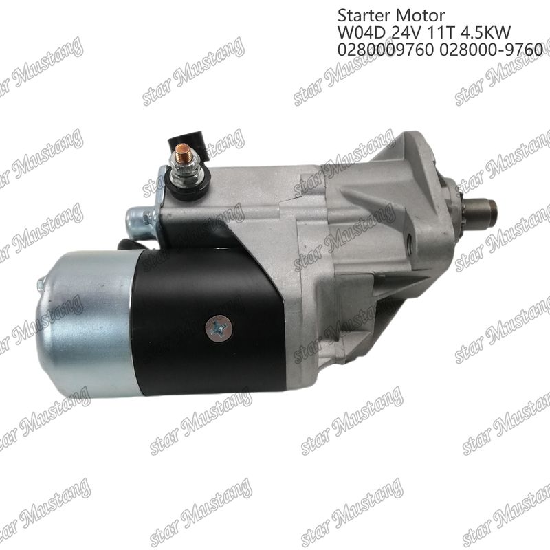 W04D Motor Starter Motoru 24V 11T 4.5KW 0280009760 028000-9760 HINO motor yedek parçaları için