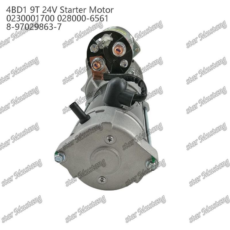 4BD1 Motor Starter Motoru 24V 0230001700 028000-6561 8-97029863-7 ISUZU Motor yedek parçaları için