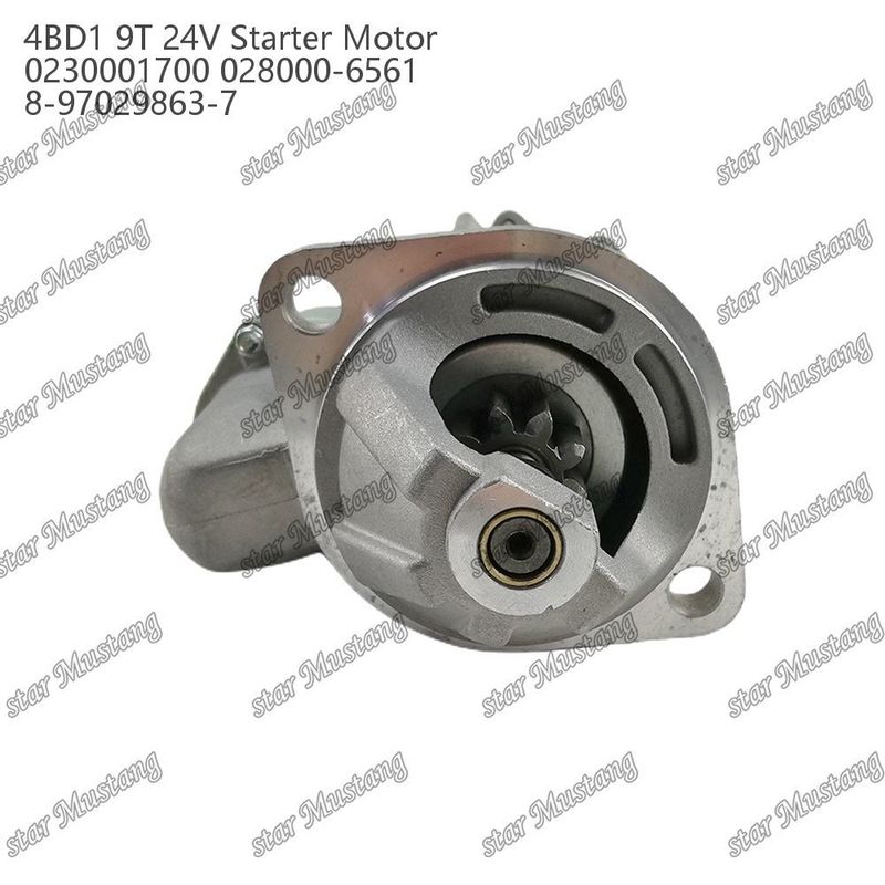 4BD1 Motor Starter Motoru 24V 0230001700 028000-6561 8-97029863-7 ISUZU Motor yedek parçaları için