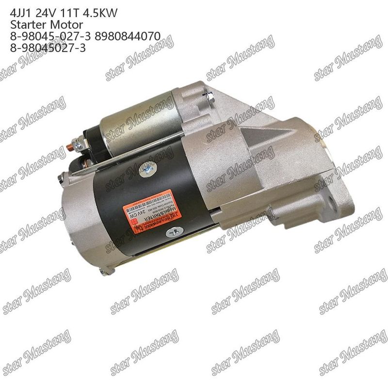 4JJ1 Motor Starter Motoru 24V 11T 4.5KW 8-98045-027-3 8980844070 8-98045027-3 ISUZU Motor yedek parçaları için