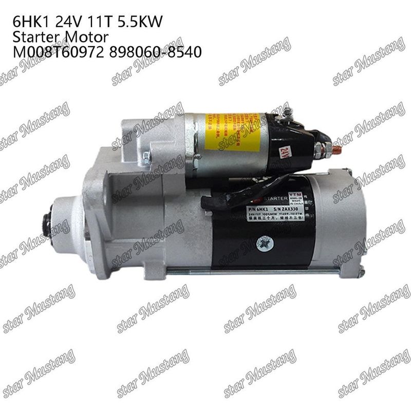 6HK1 Motor Starter Motoru 24V 11T 5.5KW M008T60972 898060-8540 ISUZU Motor yedek parçaları için