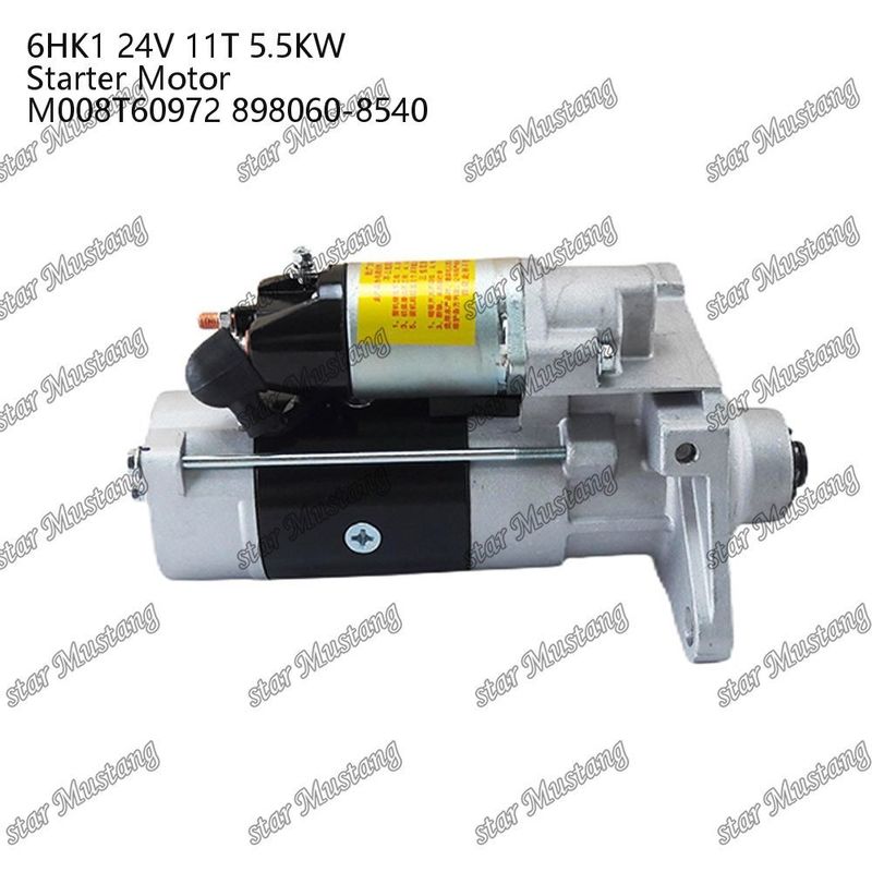 6HK1 Motor Starter Motoru 24V 11T 5.5KW M008T60972 898060-8540 ISUZU Motor yedek parçaları için