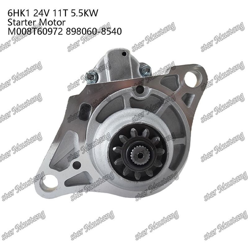 6HK1 Motor Starter Motoru 24V 11T 5.5KW M008T60972 898060-8540 ISUZU Motor yedek parçaları için