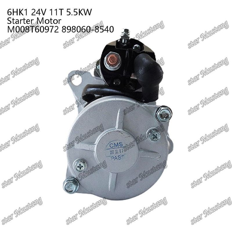 6HK1 Motor Starter Motoru 24V 11T 5.5KW M008T60972 898060-8540 ISUZU Motor yedek parçaları için