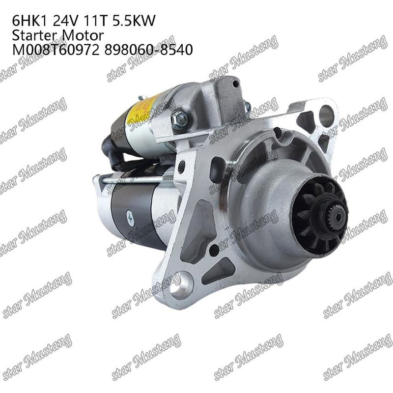 6HK1 Motor Starter Motoru 24V 11T 5.5KW M008T60972 898060-8540 ISUZU Motor yedek parçaları için
