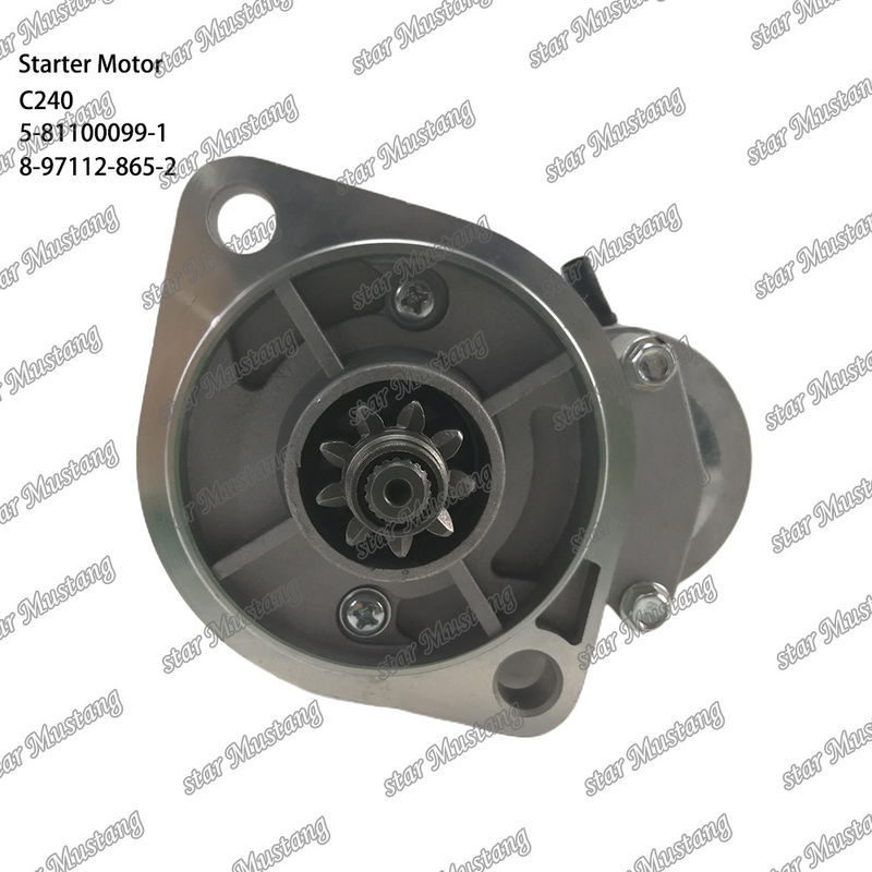 C240 Motor Starter Motoru 9T 12V 5-81100099-1 8-97112-865-2 ISUZU motor yedek parçaları için