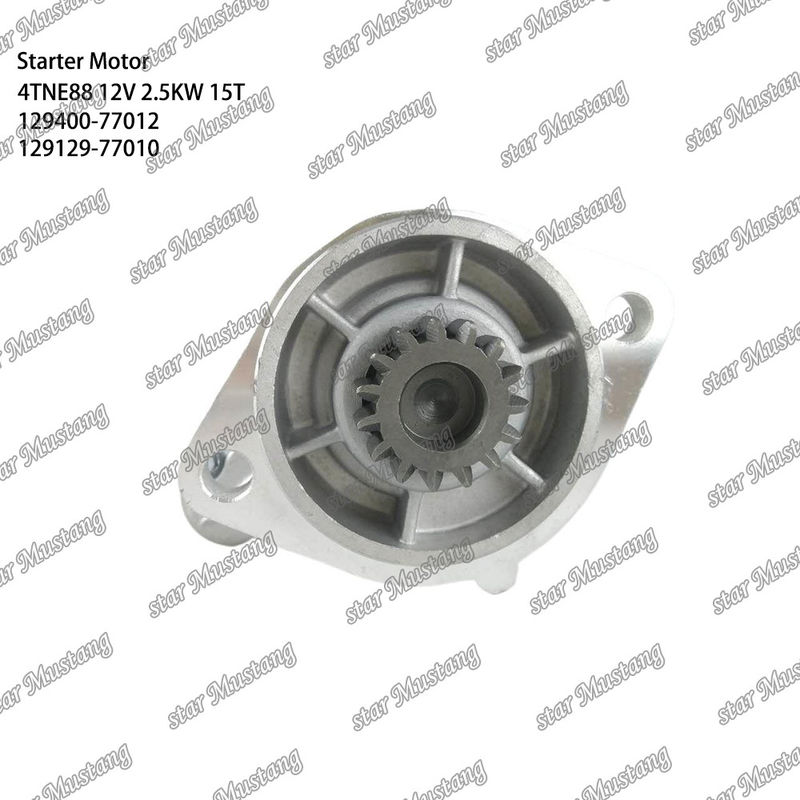 4TNE88 Motor Starter motoru 12V 2.5KW 15T 129400-77012 129129-77010 YANMAR motor yedek parçaları için