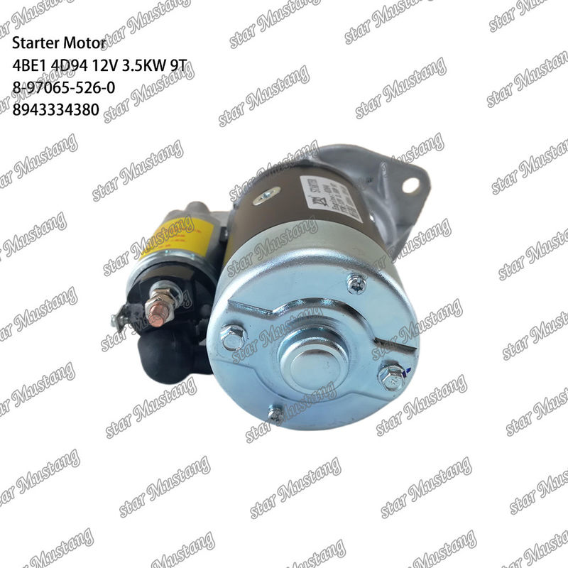 Starter Motoru 4BE1 4D94 12V 9T 8-97065-526-0 8943334380 Komatsu Motoru Parçaları için Uygun